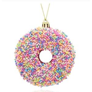 Colorful Sprinkle Donut Ornament